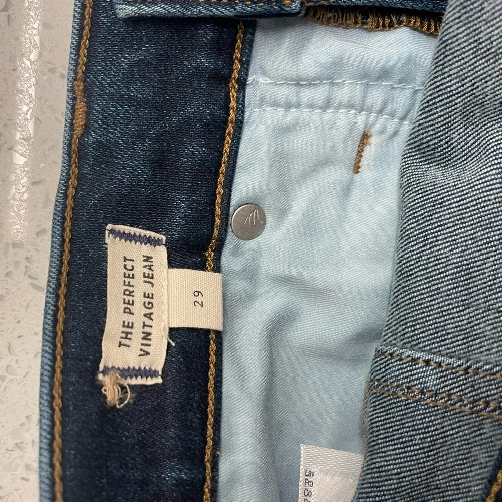 Madewell Women's Deep Indigo Vintage fit Skinny Jeans - Picture 5 of 7